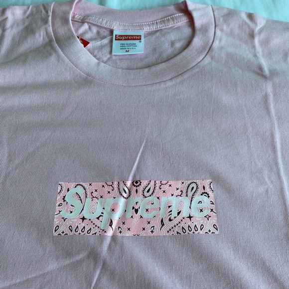 Supreme Pink BANDANA BOGO TEE